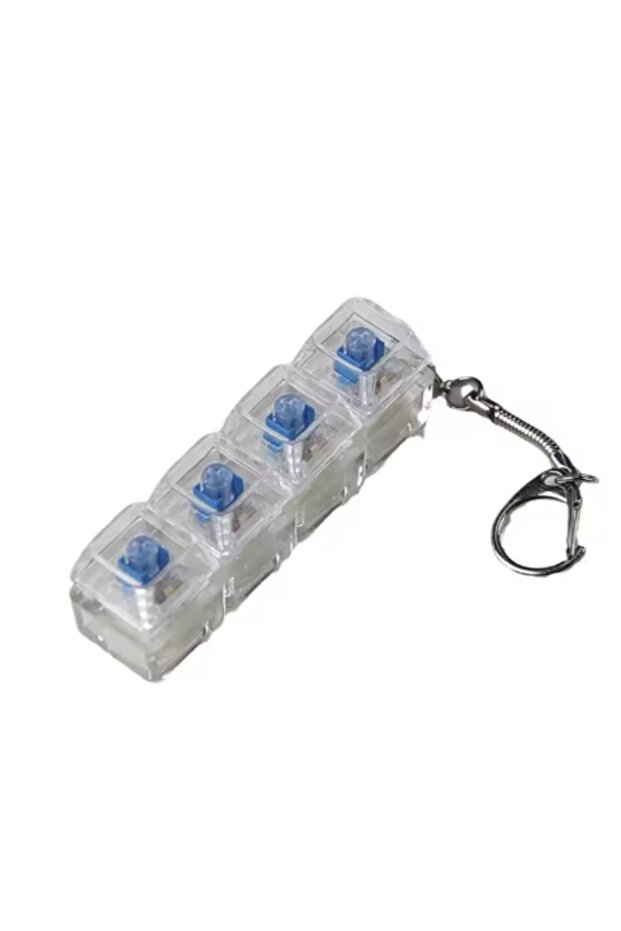 4 Keys New 3/4/9 Keys Finger Keyboard Keycap Stress Relief Fidget Keychain Pass The Time Key Button