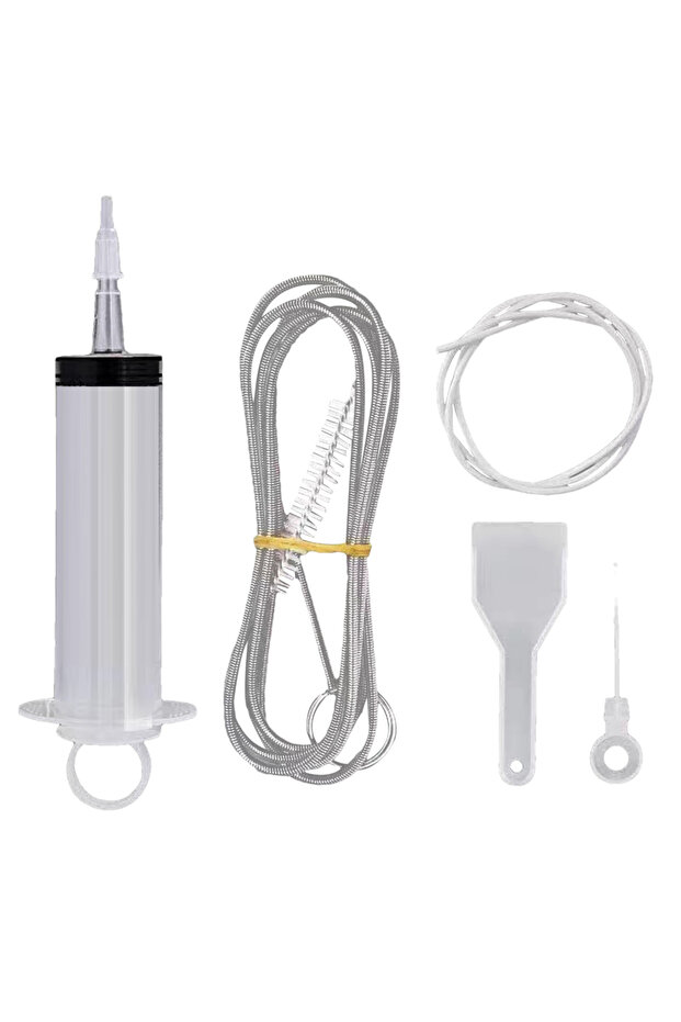 A 1m Refrigerator Clean Brush Kit Drain Wash Brush Suction Syringe 1m Hose Fridge Drain Hole Cleaner