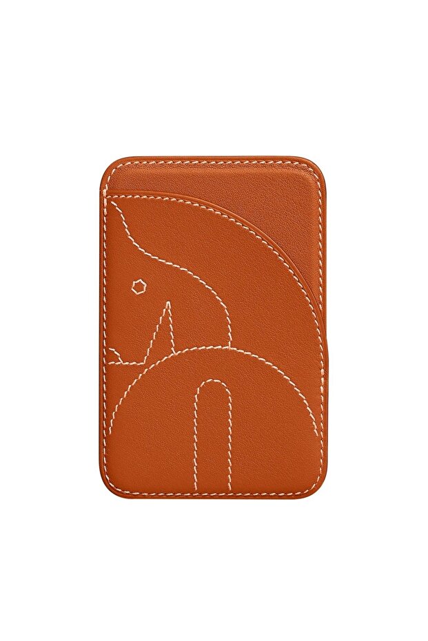 Orange H model suitable for iPhone 17/16/15 MagSafe magnetic phone back sticker invisible magnetic c
