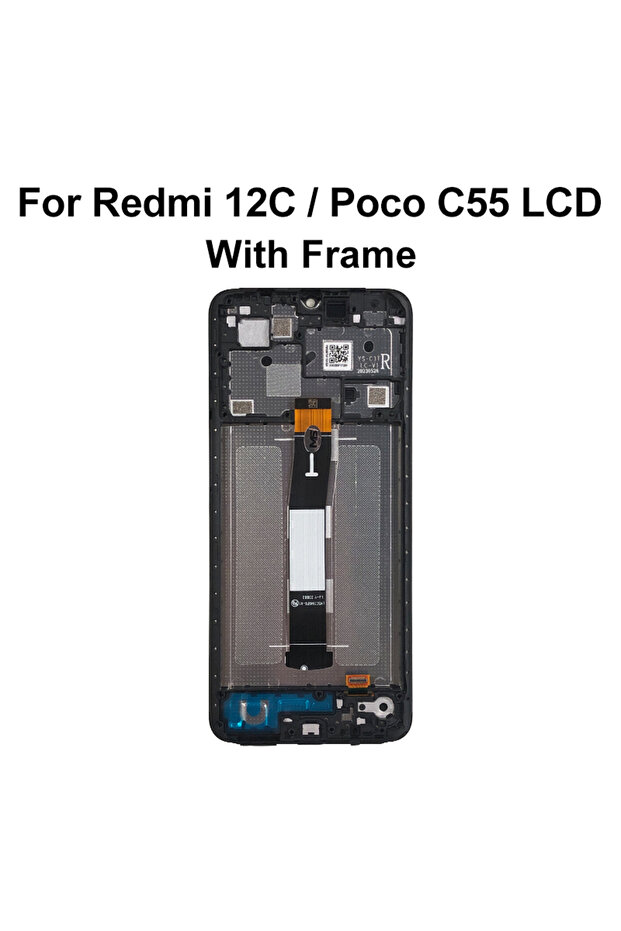 شاشة LCD لهاتف شاومي ريدمي 12C مع إطار اختياري، طراز 22120RN86G، شاشة لمس رقمية لهاتف بوكو C55