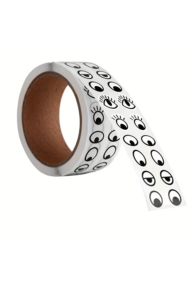 60mm 1Roll 1000 Pieces/1 Roll, Self-Adhesive Eye Stickers, Suitable for DIY Crafts, Classroom Art Pr