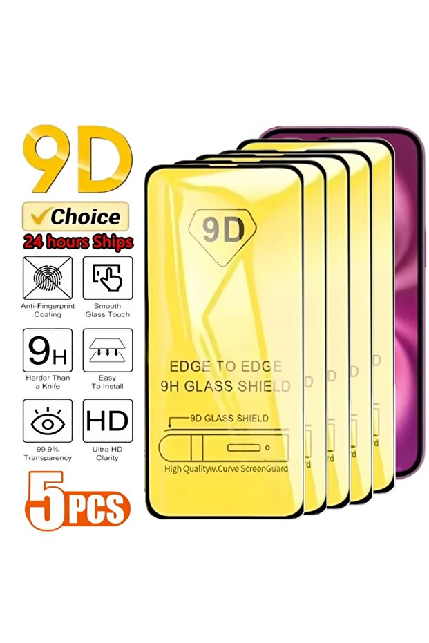 iPhone17 Pro Max Tempered Glass Film 5 pieces 5PCS 9D Tempered Glass for IPhone 17 Promax 17 Pro 14