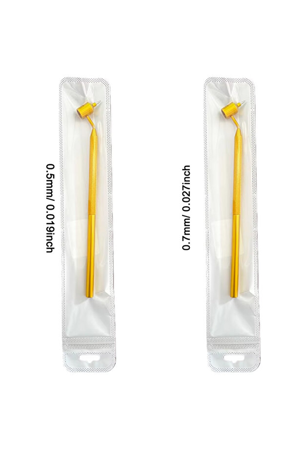 0.5mm 0.7mm 2PCS Fine Line Fluid Writer Paint Applicator Pen For Rock Chips Scratch Repair,Car Preci
