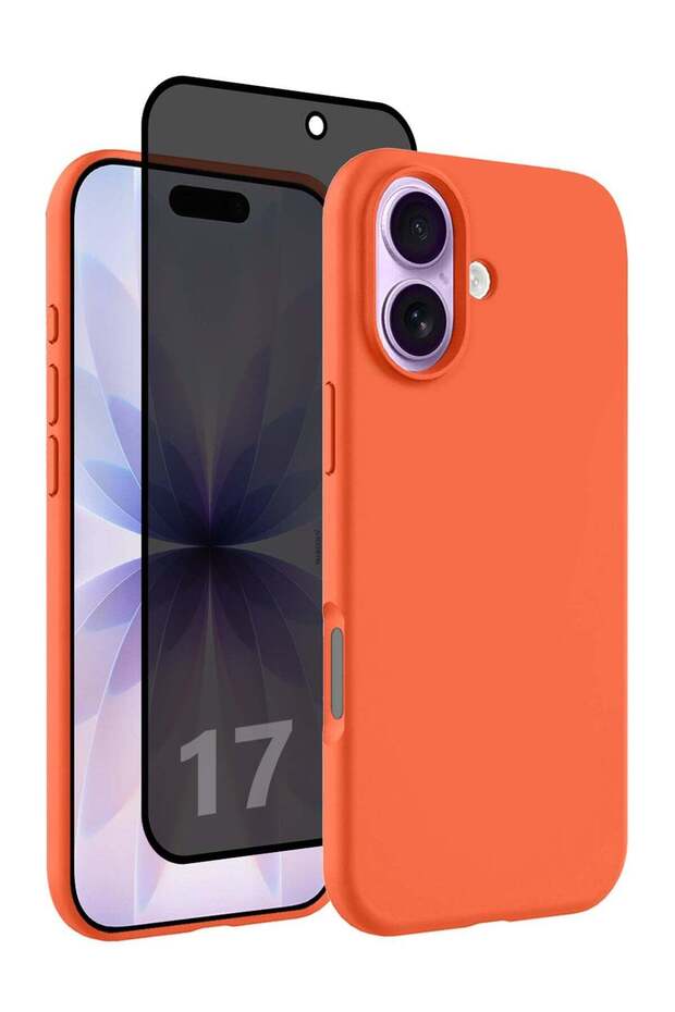 2 Packs Silicone Protective Phone Case for iPhone 17