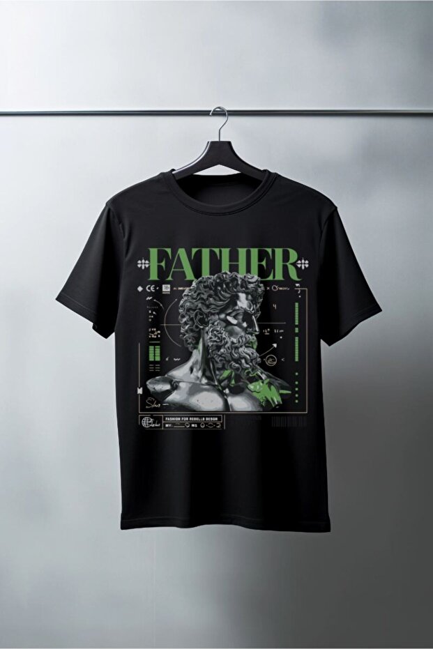 Unisex Oversize 24/1 Combed Cotton Dtf Printed T-Shirt - Dtf84