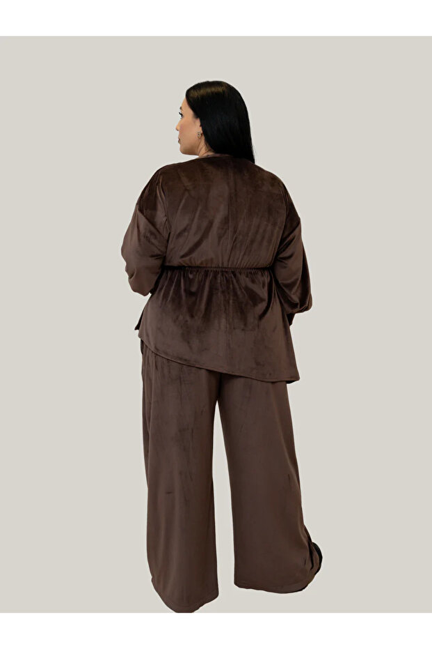 Set Eleganță Drapată – Chocolate - 2