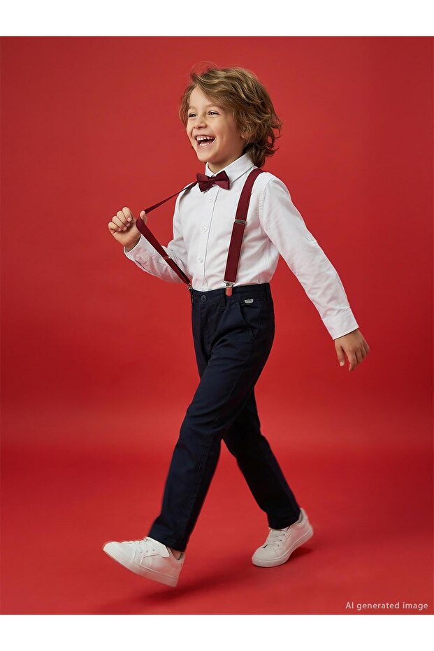 Sail Embroidered Shirt for 6-9 Years Old - White