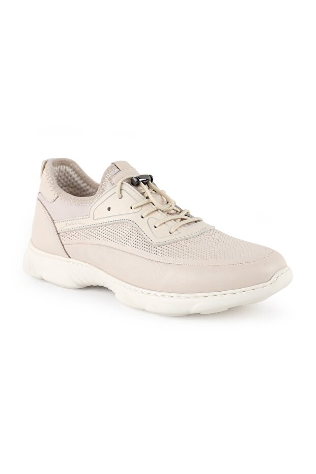 Genuine Leather Sneaker Shoes Breathable Eva Sole Daily Comfortable Model L6031