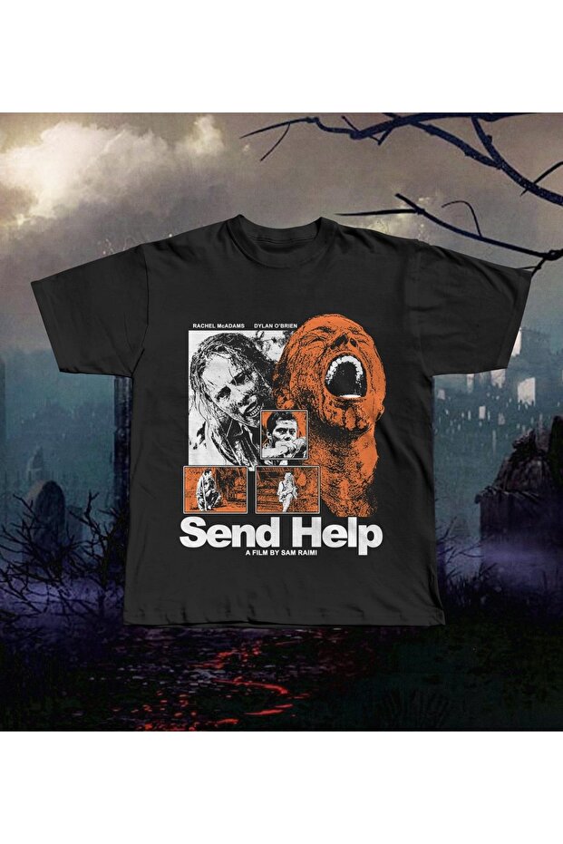 Send Help Printed Unisex Oversize T-Shirt