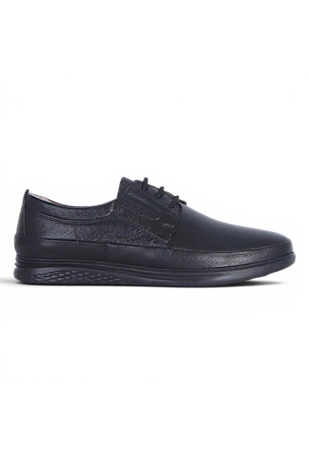 Metto 990 Black Leather Daily Men's Casual Shoes