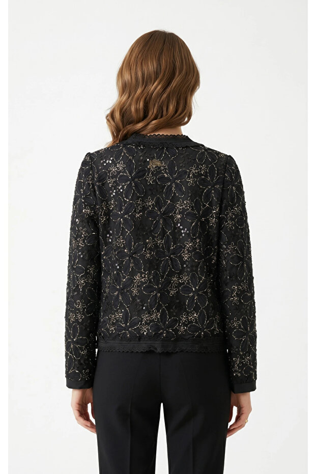 Sequin Embroidered Jacket - 3