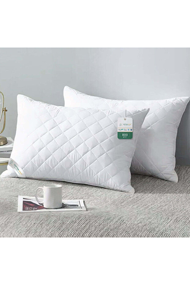 Beverly Quilted Pack of 2 Pillow Cotton Pillow 50x70cm