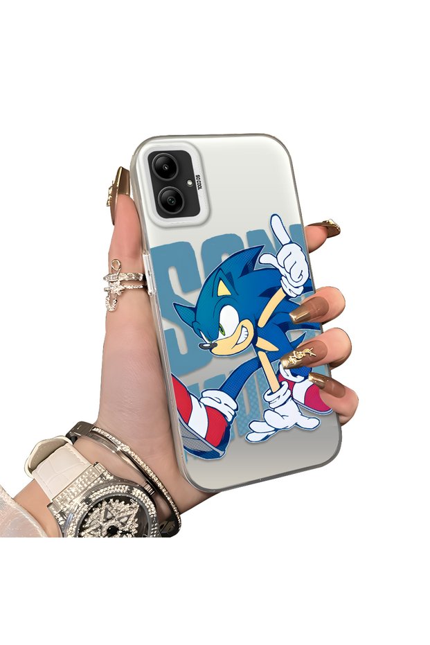 Samsung Galaxy A05 Compatible Hard Acrylic Back Silicone Edge Lens Protection Case