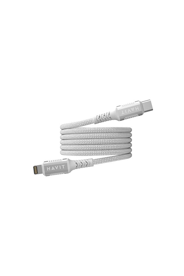 Cablu magnetic Tip C-Lightning (alb) - 2