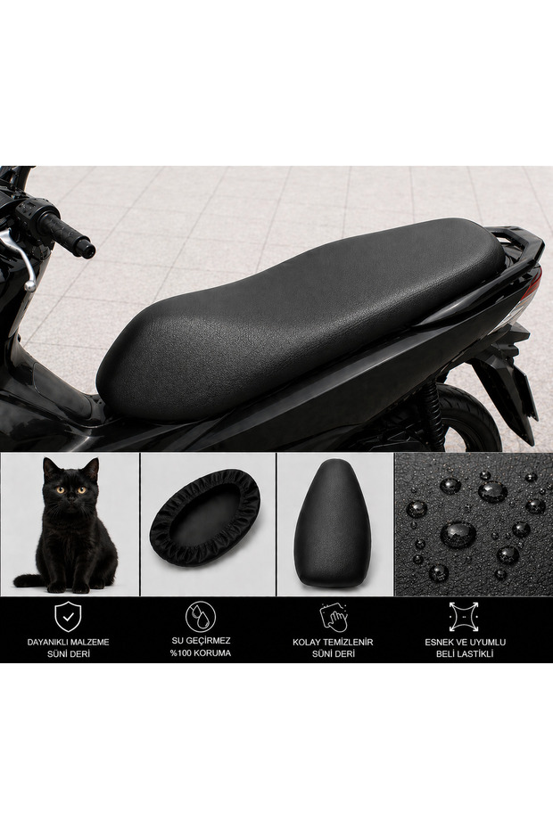 Rutec Lucca 125 Motorcycle Saddle Cover Waterproof Saddle Protection
