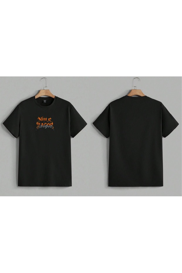 Nule Bagor Flame Printed Oversized T-Shirt
