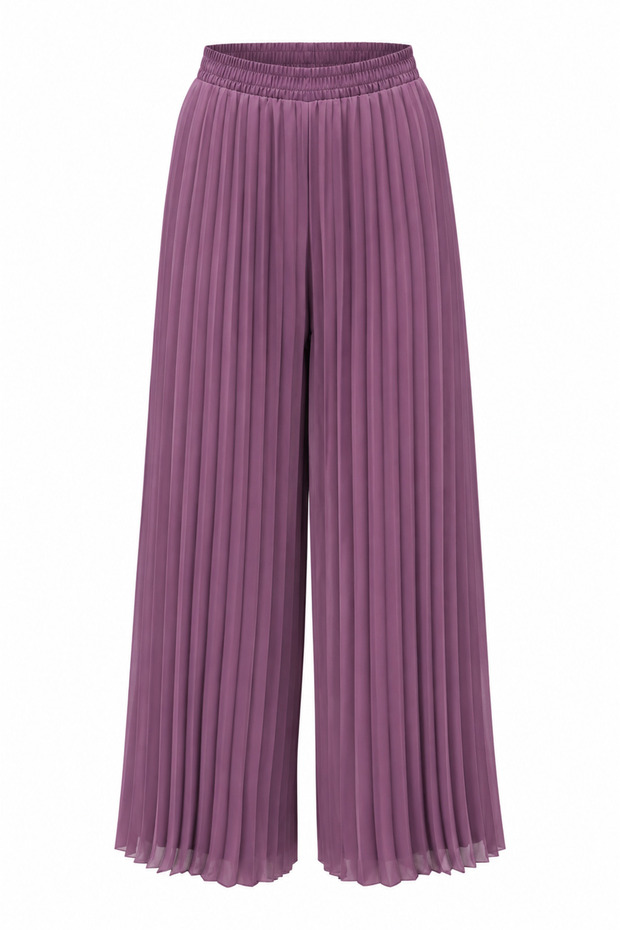 Lila Piliseli Pantolon