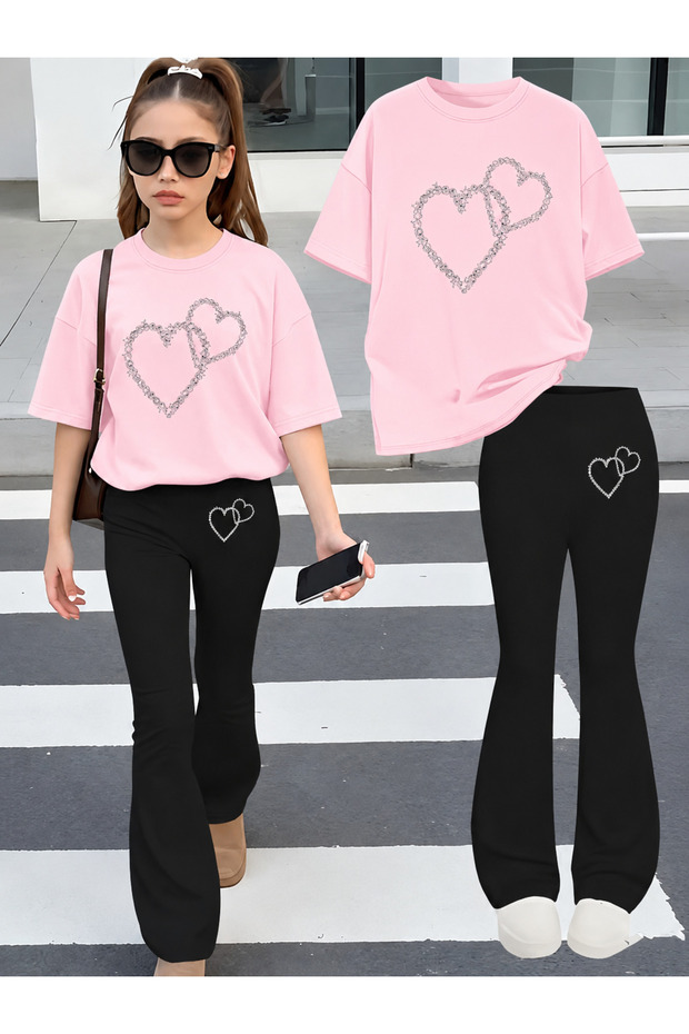 Girl's Spanish Style Leggings and T-Shirt Set
