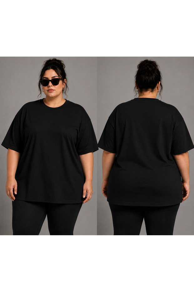 Unisex Oversize T-Shirt Plain Printed 100% Cotton T-Shirt Large Size Comfortable Fit