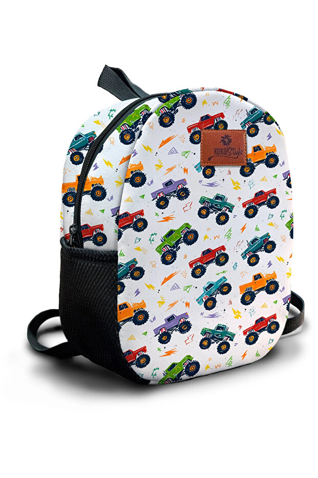 Monster Truck Patterned Medium Nursery Bag
