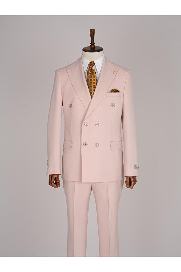 Premium Double-Breasted Suit