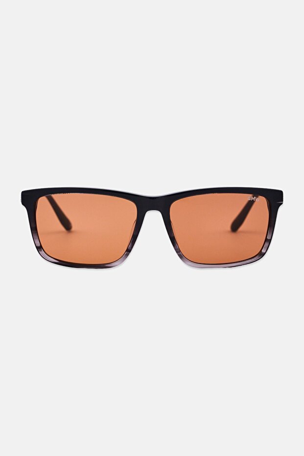 Men BW0062-H20J57 Rectangular Sunglasses, Black