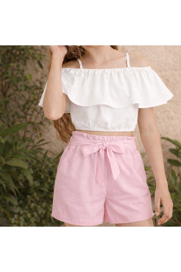 Girl's 2-Piece Combination Woven Summer Outfit