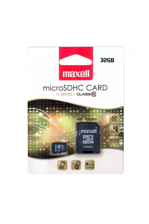 MICRO SDHC MEMORY 32GB CLASS 10 WITH ADAPTER - 1
