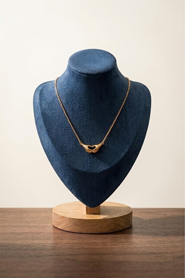 Minimal Heart Shaped Hand Figure Pendant
