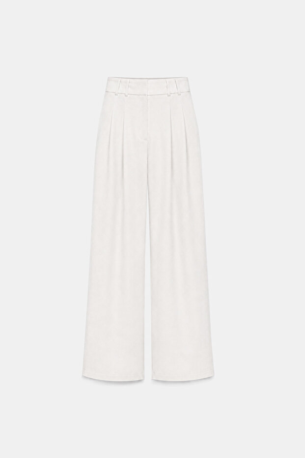 Premium Rovena Double Pleated Detailed Woven Trousers