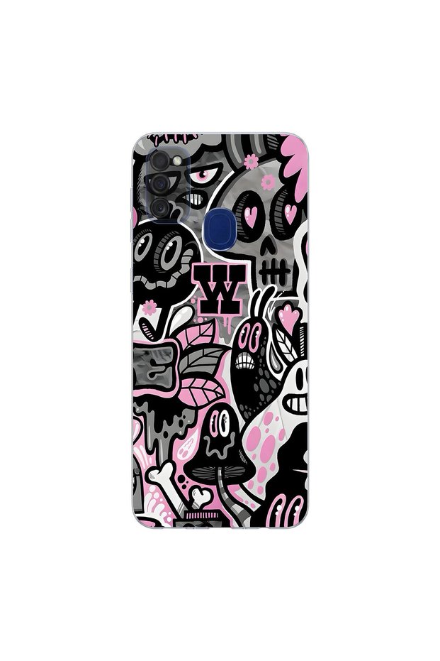 Samsung Galaxy M21 Compatible Graffiti 10 Design Transparent Case