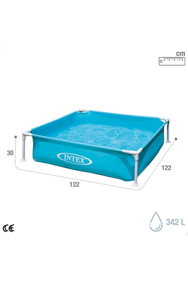 57173 حوض سباحة صغير الحجم، أزرق، مقاس 1.22 × 1.22 متر