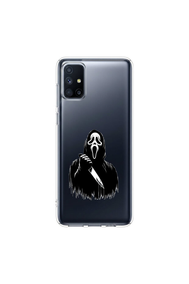 Samsung Galaxy M51 Compatible Horror 3 Design Transparent Case