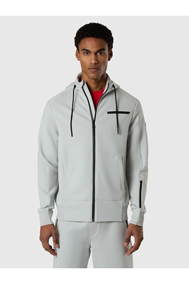Regular Fit Scuba Hooded Full Zipper Men's Cotton Sweatshirt