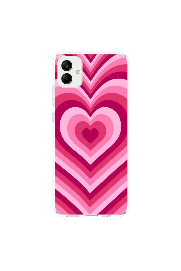 Samsung Galaxy A04 Compatible Heart 1 Design Transparent Case