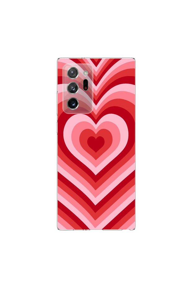 Samsung Galaxy Note 20 Ultra Compatible Heart 3 Design Transparent Case