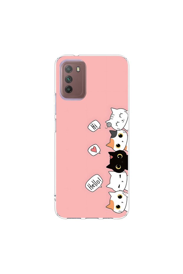 Poco M3 Compatible Kedis 2 Design Transparent Case