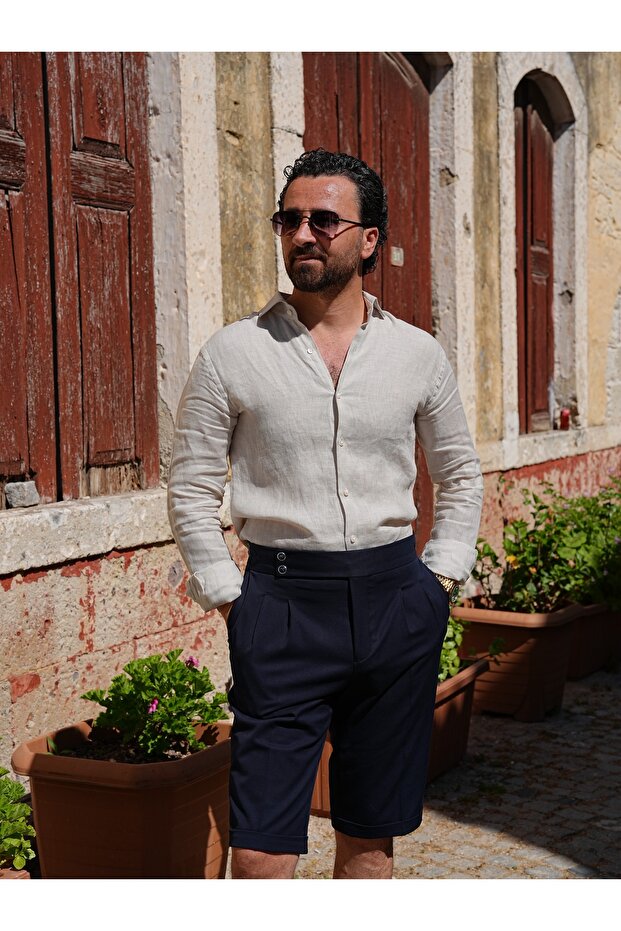 Regular Fit Linen Shirt