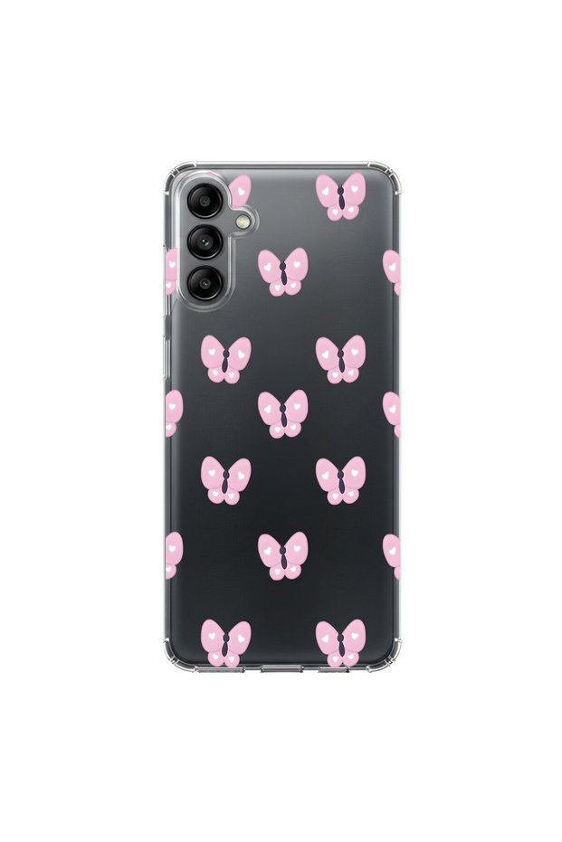 Samsung Galaxy A04S Compatible Butterfly 2 Design Transparent Case