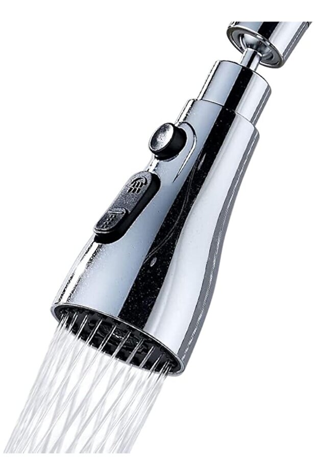 Universal Kitchen Faucet Head Sink Aerator Replacement Parts - Pull Down Sprayer Head With Big Angle Rotatable Anti-Splash Extender