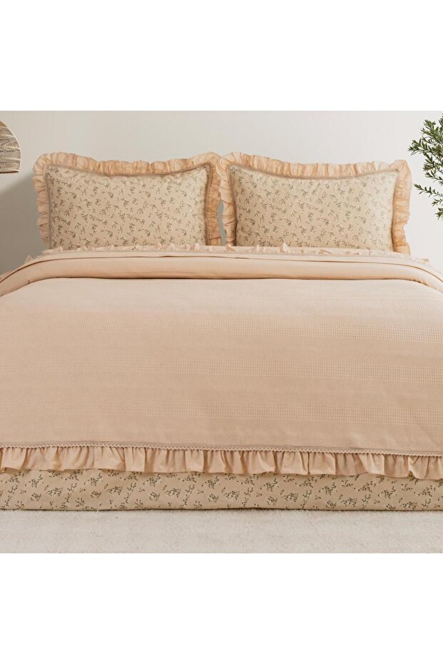 Home Chance Double Pique Set 4 Pieces-Beige