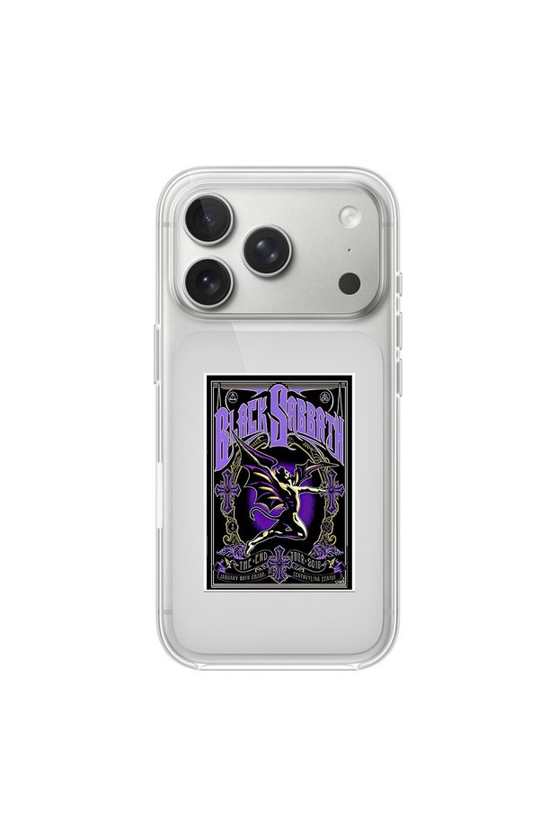 iPhone 17 Pro Compatible Metal 2 Design Transparent Case