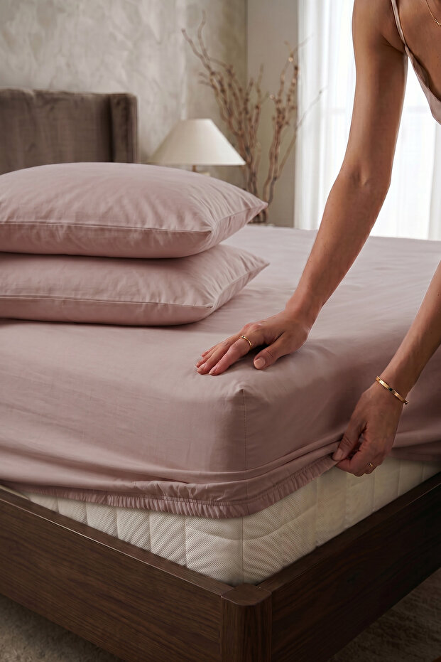 طقم ملاءات سرير قطنية مفردة من رانفورس - 100x200 + 30 سم (ملاءة سرير + غطاء وسادة)