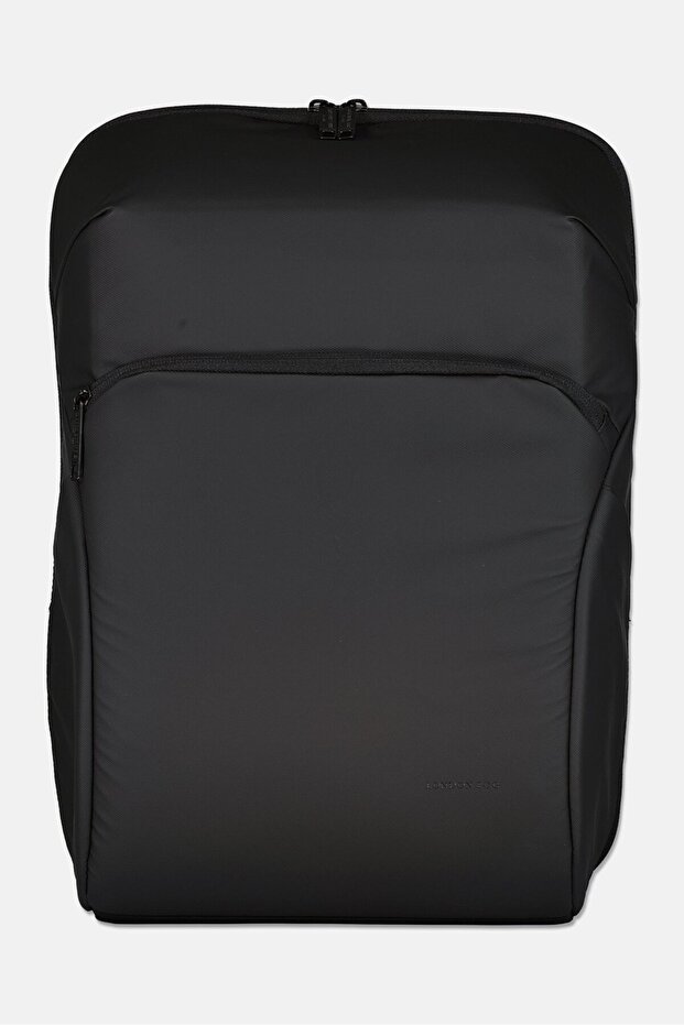 Men Brand Logo Backpack, Black