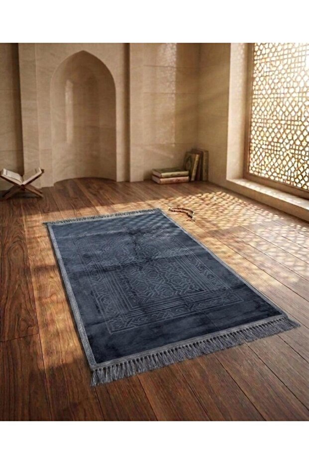 سجادة صلاة فاخرة سميكة وناعمة ومضادة للانزلاق مقاس 70 × 110