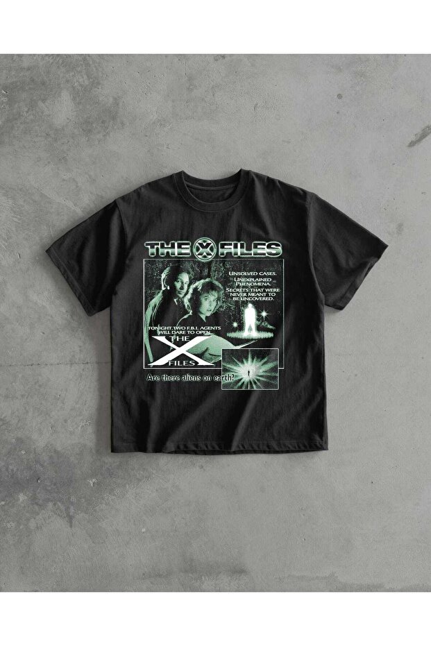 X Files Printed Unisex Oversize T-Shirt
