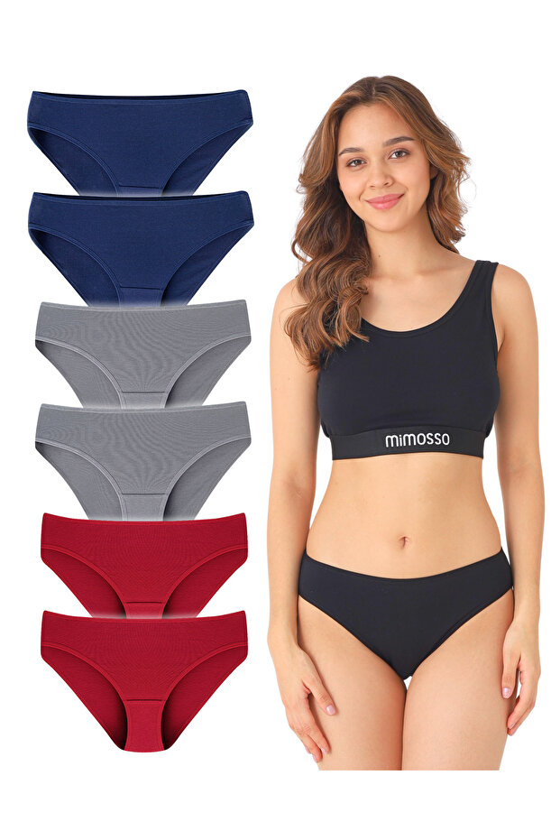 Women's Organic Cotton 6-Piece Slip Panties