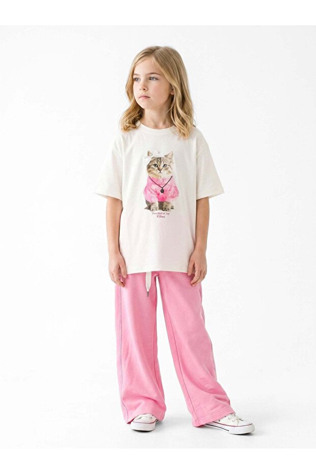 Girls' Summer Pajama Set 8-14 Years 8629-8409