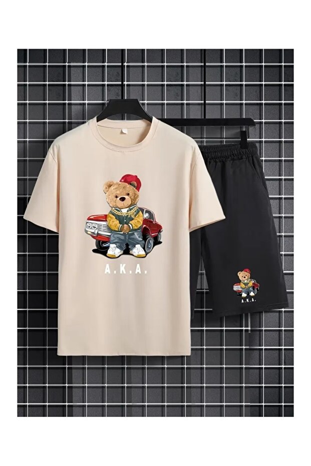 Set - T-Shirt & Shorts Top and Bottom Set