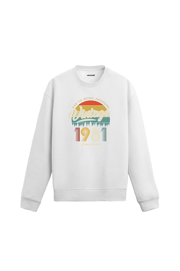 1981 سويت شيرت بتصميم نوستالجي عتيق الطراز